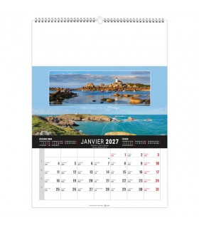 Calendrier mural illustré 12 feuillets