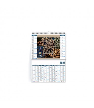 Calendrier illustré - 6 feuillets - 2 formats
