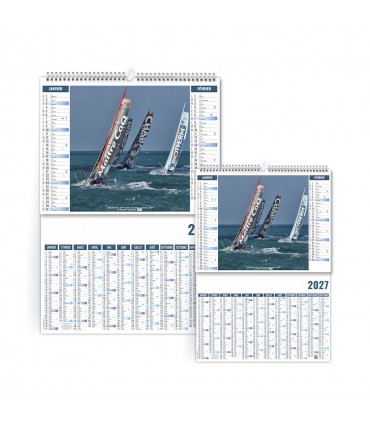 Calendrier illustré - 6 feuillets - 2 formats