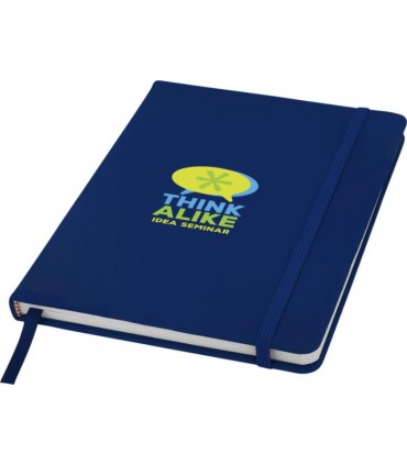 Carnet de notes A5 Spectrum à couverture rigide personnalisable (élastique et signet)