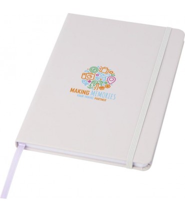 Carnet de notes A5 Spectrum à couverture rigide personnalisable (élastique et signet)