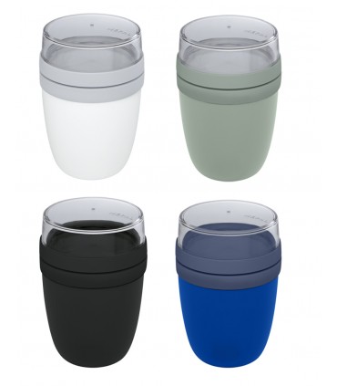 Bocal à déjeuner Ellipse 500 + 200 ml personnalisable (2 compartiments)