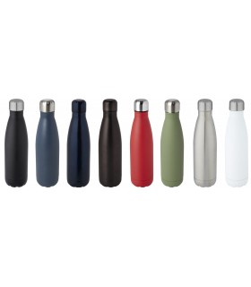Bouteille isotherme publicitaire Cove 500 ml en cuivre et acier inoxydable recyclé certifié RCS