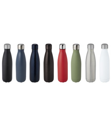 Bouteille isotherme publicitaire Cove 500 ml en cuivre et acier inoxydable recyclé certifié RCS