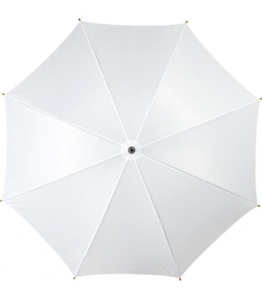 Parapluie publicitaire Kyle 23" à ouverture automatique avec mât et poignée en bois