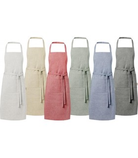 Tablier publicitaire Pheebs 200 g/m² en coton recyclé personnalisable