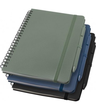 Carnet publicitaire A5 Thalaasa avec stylo en plastique recyclé