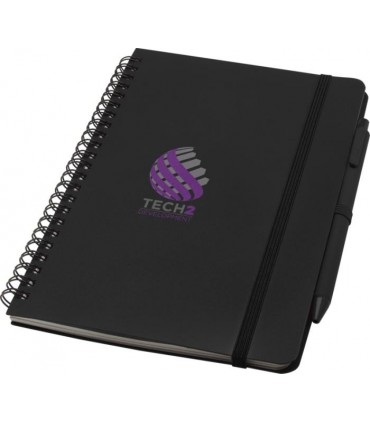 Carnet publicitaire A5 Thalaasa avec stylo en plastique recyclé