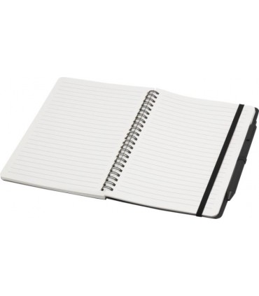 Carnet publicitaire A5 Thalaasa avec stylo en plastique recyclé