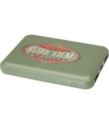 Batterie externe publicitaire 5000 mAh Type-C en plastique recyclé
