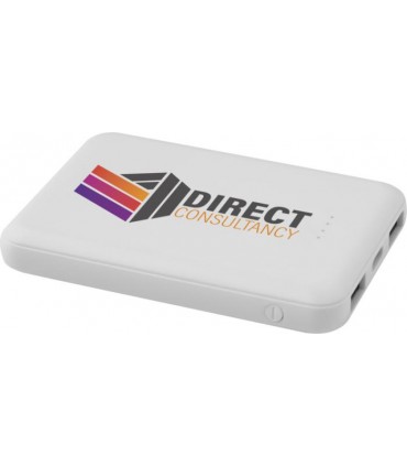 Batterie externe publicitaire 5000 mAh Type-C en plastique recyclé