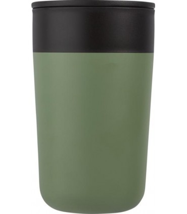 Mug publicitaire 400 ml double paroi en plastique recyclé et acier inoxydable