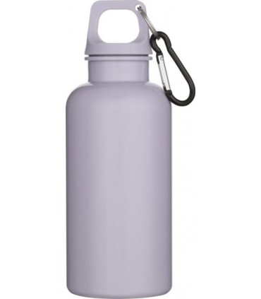 Gourde publicitaire Oregon 400 ml en plastique recyclé RCS avec mousqueton