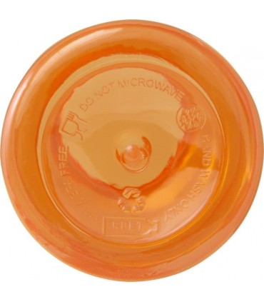Gourde publicitaire Oregon 400 ml en plastique recyclé certifié RCS avec mousqueton
