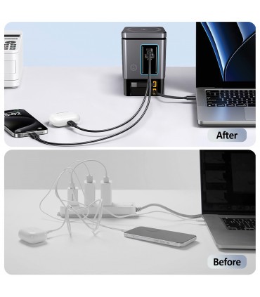 Chargeur 105W avec câbles intégrés personnalisable