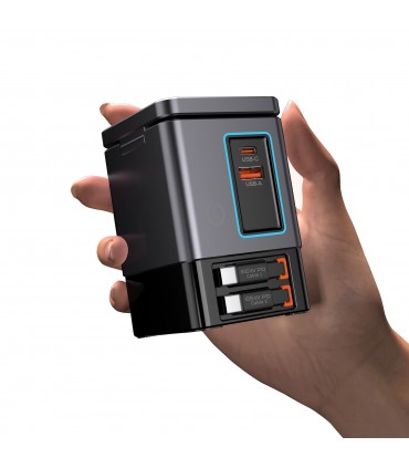 Chargeur 105W avec câbles intégrés personnalisable