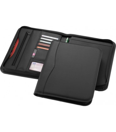 Conférencier publicitaire A4 zippé Ebony personnalisable