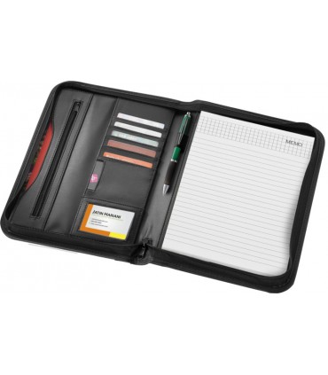 Conférencier publicitaire A4 zippé Ebony personnalisable