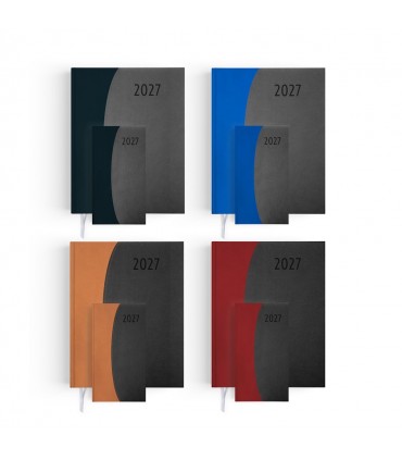 Agenda de bureau publicitaire Prestige couverture bi-colors