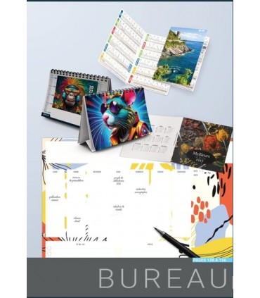 Calendriers de bureau personnalisables 2027