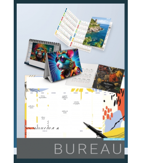 Catalogue calendriers de bureau chevalets personnalisables 2027
