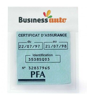 Plv Auto à - 30% sur Porte Vignette d'Assurance Personnalisé Etui porte  vignette assurance