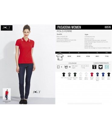 POLO FEMME SOL'S PASADENA  | ref :  00578