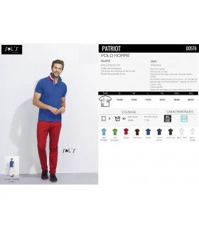 POLO HOMME SOL'S PATRIOT | ref :  00576
