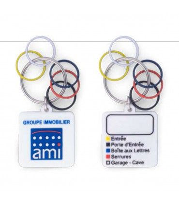 PORTE CLES IMMOBILIER PVC | ref :  PCPVC2IMO