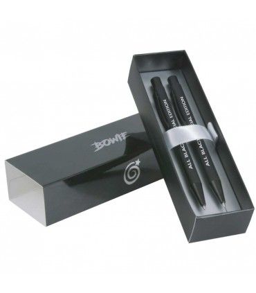 STYLO A BILLE METAL AVEC BOITE CADEAU | ref :  BGSDVN