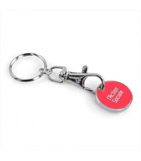 PORTE CLES JETON CLASSIQUE 1 FACE QUADRI | ref :  AT1Q
