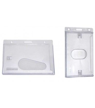 PORTE BADGE PLASTIQUE RIGIDE | ref :  BDGRIG