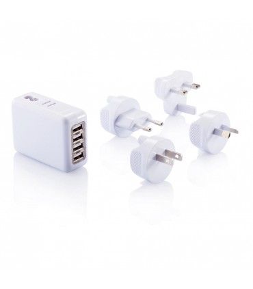 Adaptateur de voyage avec 4 USB | ref : P820.373