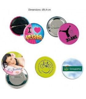 BADGE ROND EN METAL 'XL' | ref :  BG44