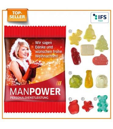 SACHET DE BONBONS GELIFIES AUX FRUITS | ref :  110101000