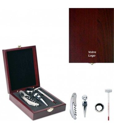 KIT SOMMELIER EN COFFRET BOIS | ref :  IT2658