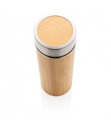 BOUTEILLE ISOTHERME EN BAMBOU LARGE GOULOT | ref : P436.239