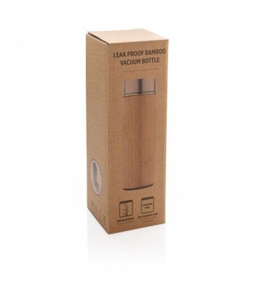 BOUTEILLE ISOTHERME EN BAMBOU LARGE GOULOT | ref : P436.239