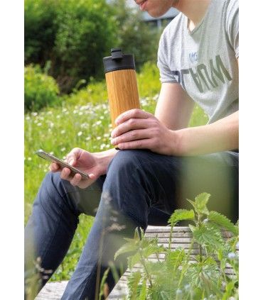 MUG EN BAMBOU BOGOTA BLEU | ref : P432.289