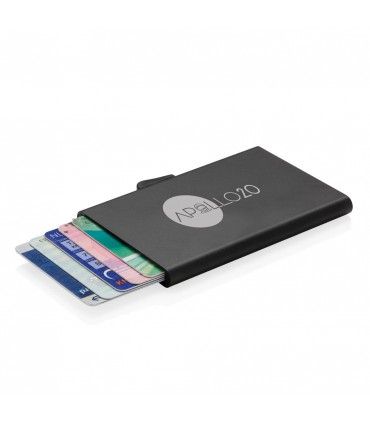 PORTE CARTES EN ALUMINIUM ANTI RFID C-Secure | ref :  P820.491