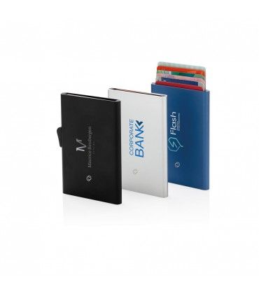 PORTE CARTES EN ALUMINIUM ANTI RFID C-Secure | ref :  P820.491