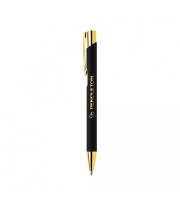 PROMOTION STYLO A BILLE CROSBY SOFT-TOUCH DORE | ref :  MMQ