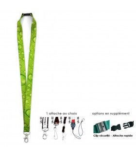 TOUR DE COU / LANYARDS SUBLIMATION | ref :  LAN03