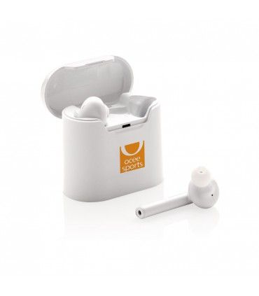 ECOUTEURS SANS FIL AVEC BOITIER DE CHARGE LIBERTY | ref : P329.013