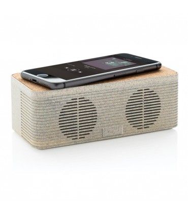 ENCEINTE 5W AVEC INDUCTION EN FIBRE DE PAILLE | ref :  P328.719