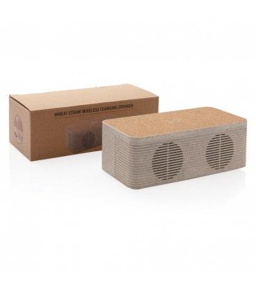 ENCEINTE 5W AVEC INDUCTION EN FIBRE DE PAILLE | ref :  P328.719