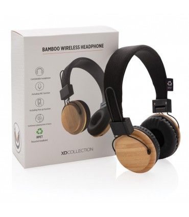 CASQUE AUDIO SANS FIL EN BAMBOU | ref : P329.169