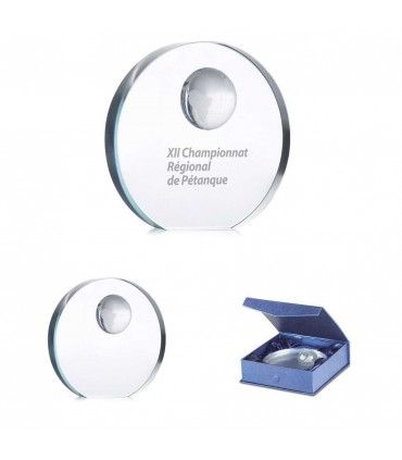 TROPHEE MONDE EN VERRE | ref :  MO7183