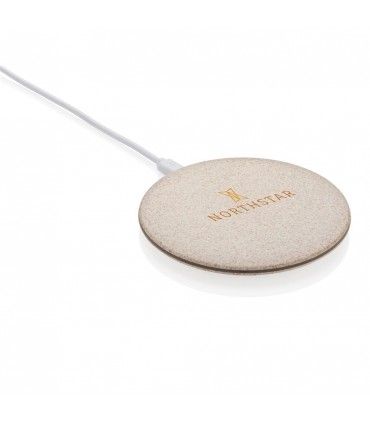 CHARGEUR A INDUCTION 5W EN FIBRE DE PAILLE | ref : P308.729