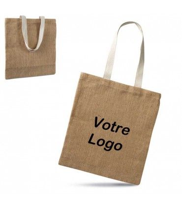 SAC SHOPPING EN TOILE DE JUTE | ref :  MO7264